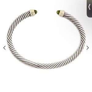 David Yurman Authentic Sterling silver and 14K yellow gold Cable Classics